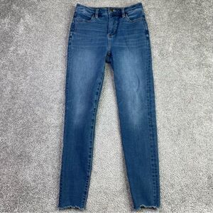 American Eagle Jeans Women’s 0 Short Blue Ankle Skinny Jegging High Rise Stretch